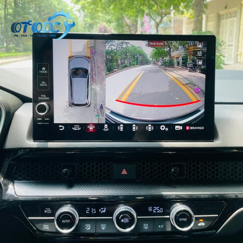 Màn hình android theo xe honda crv 2024 ram 4gb liền camera 360