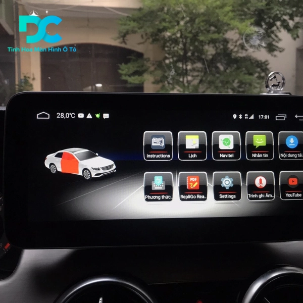 Tính năng của màn hình Android cho xe Mercedes