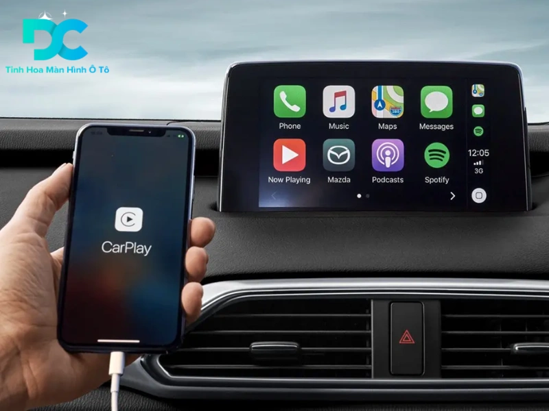 Lắp đặt màn hình ô tô có Apple CarPlay