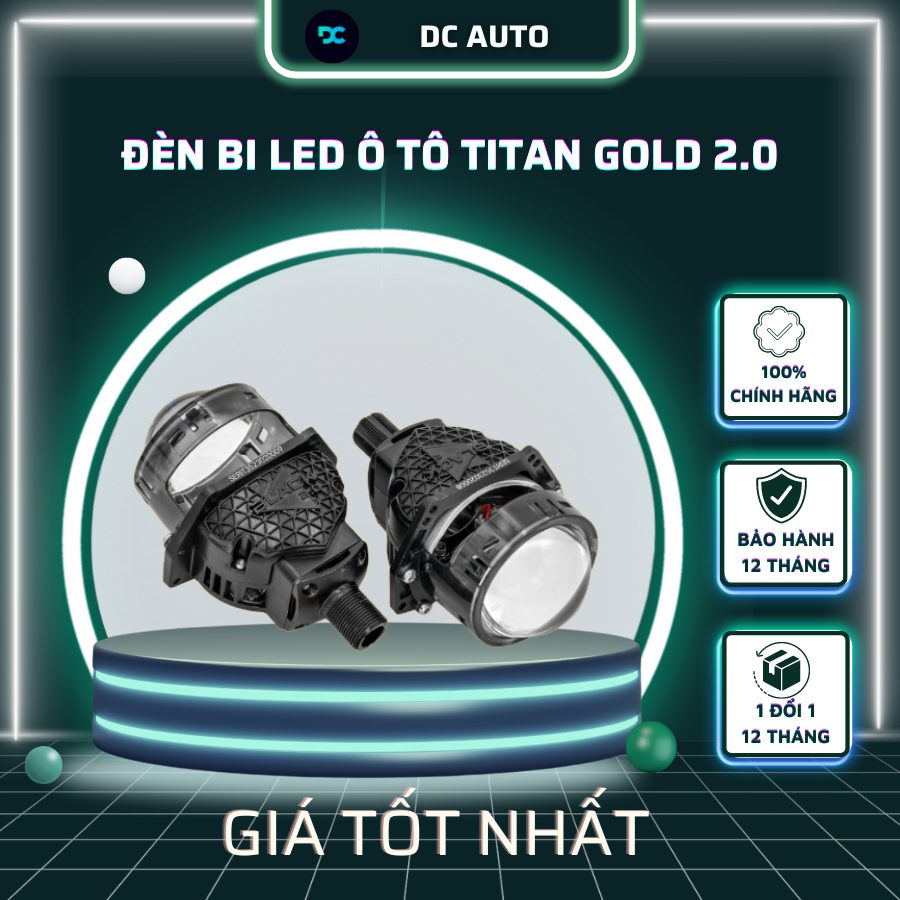 ĐÈN BI LED Ô TÔ TITAN GOLD 2.0