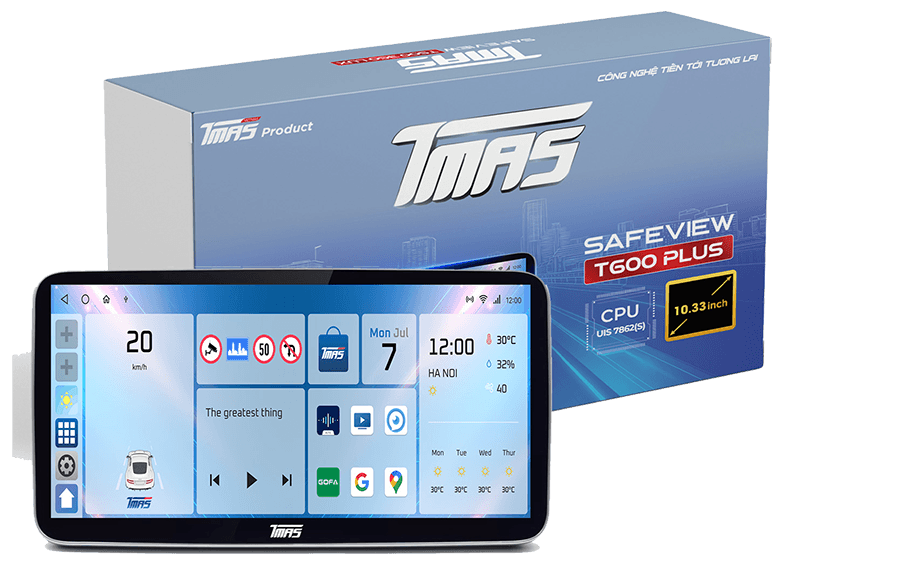 Màn hình Android TMAS T600 ram 4-32GB ( 9inch/10inch )