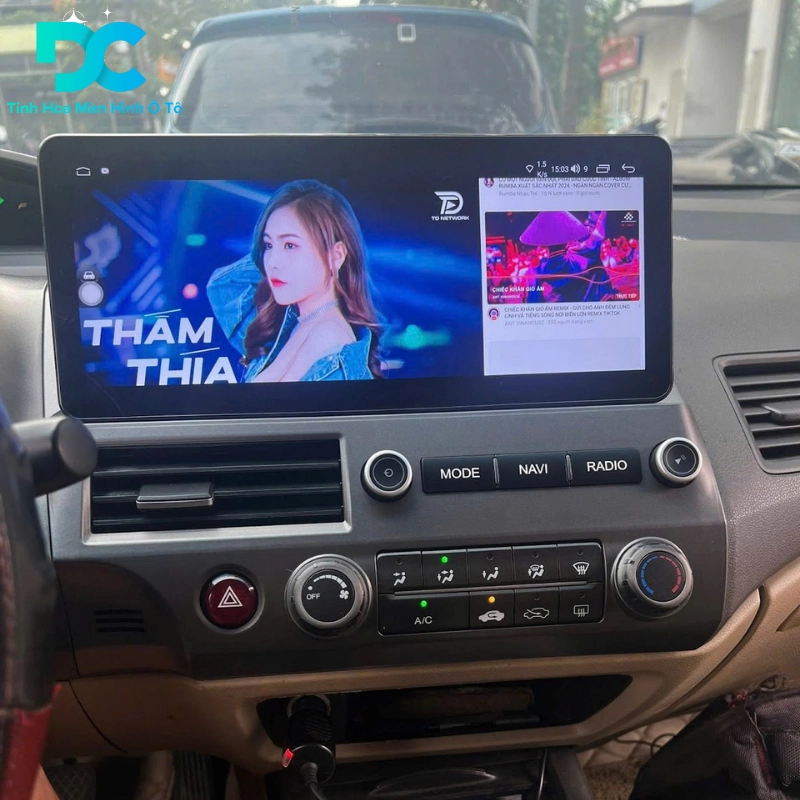 Màn hình liền khối 12.3 inch  dành cho xe Civic 
