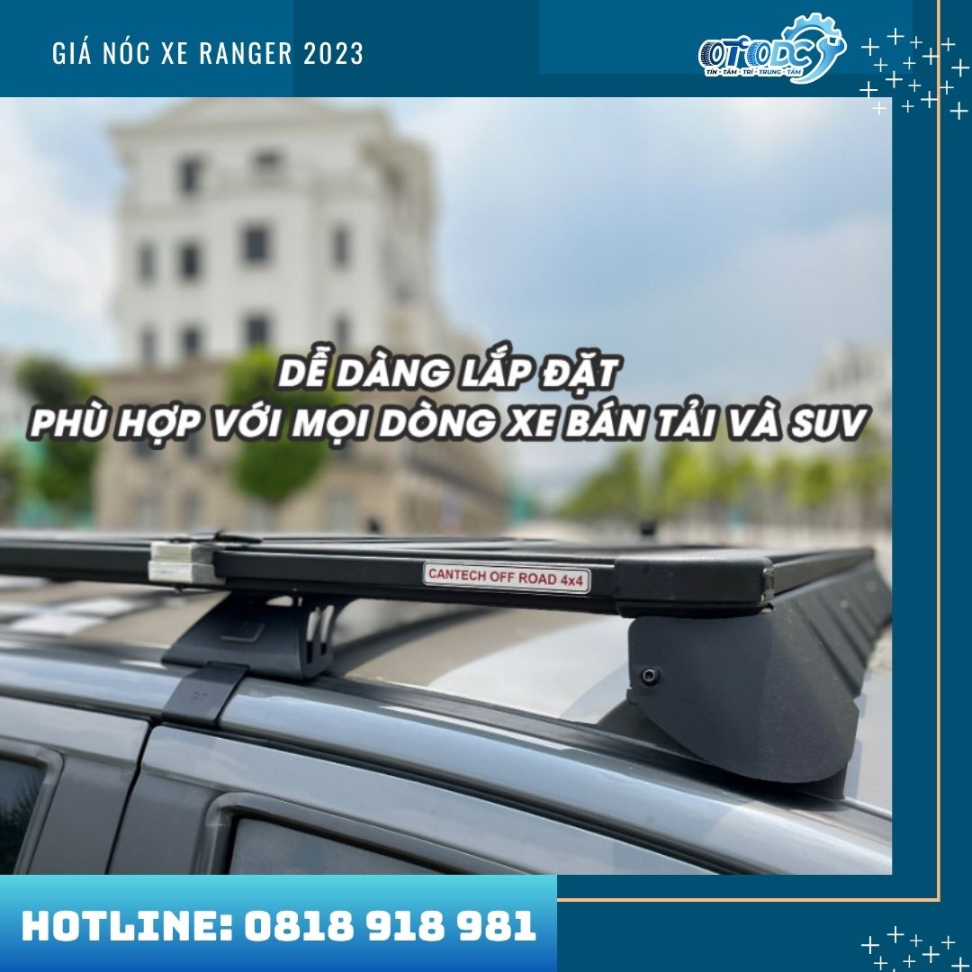 Giá nóc xe Ranger 2023, Baga mui Ford Ranger