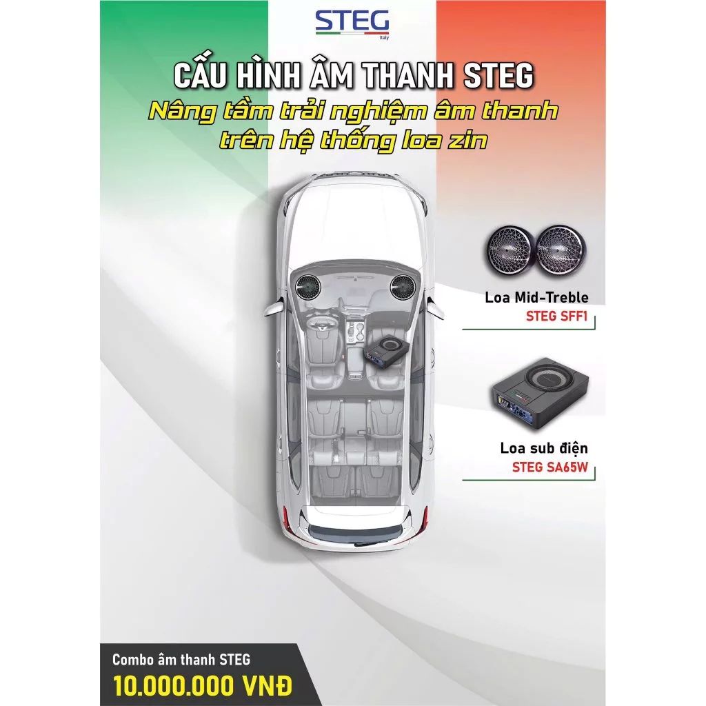Combo loa Sub STEG - Loa Mid - Treb SFF1