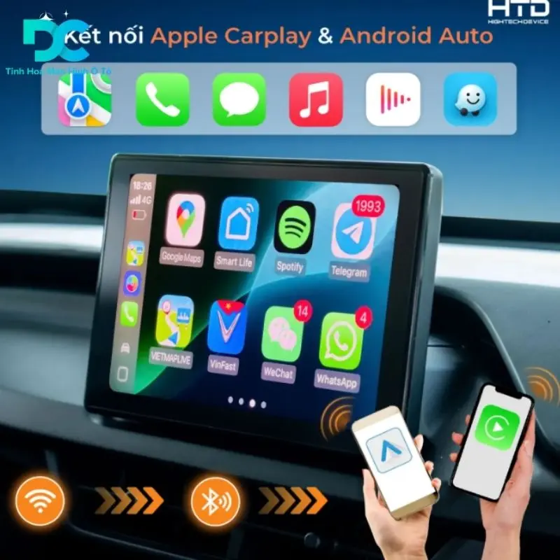 Màn hình Android dành cho VF3 - 2 hệ điều hành song song, MHU HTD MH - V2 Pro