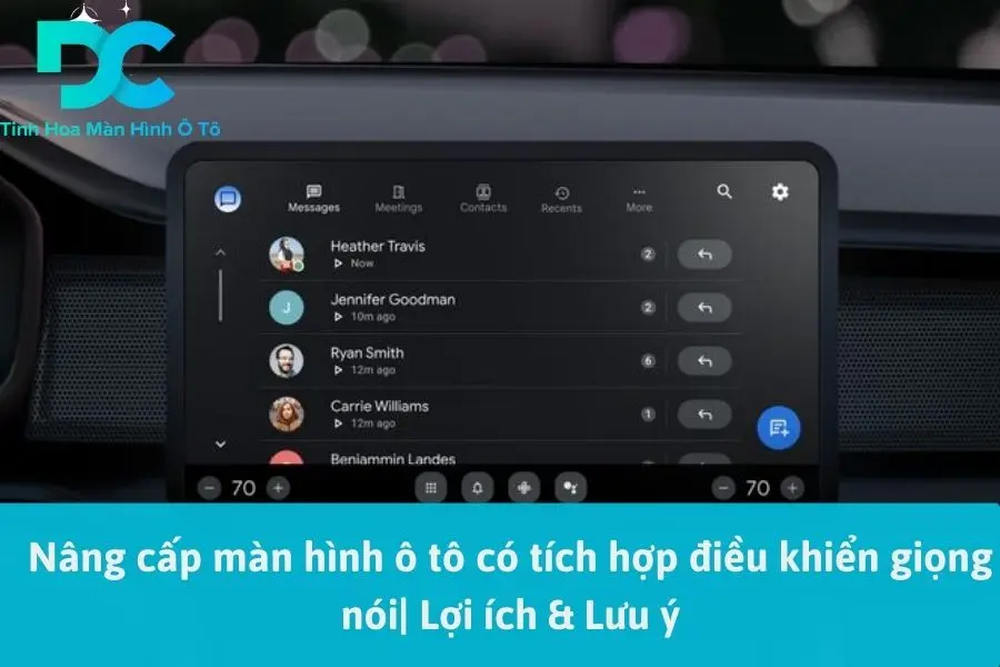 Nâng cấp màn hình ô tô có tích hợp điều khiển giọng nói| Lợi ích & Lưu ý