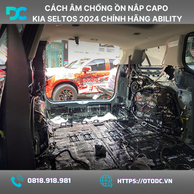 Cách  Âm Chống Ồn Nắp Capo Kia Seltos 2024 Chính Hãng Ability: Giải Pháp Tối Ưu cho Xe Của Bạn