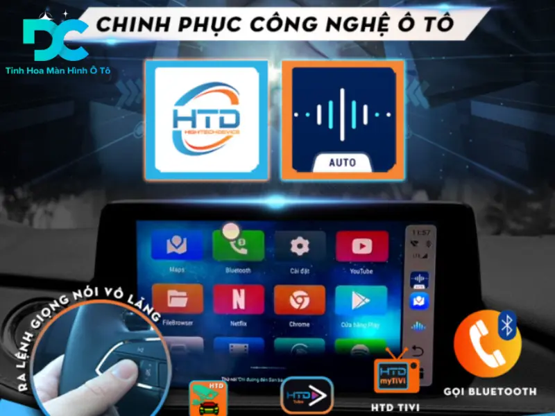 Android box HTD cho ô tô D10 PRO 