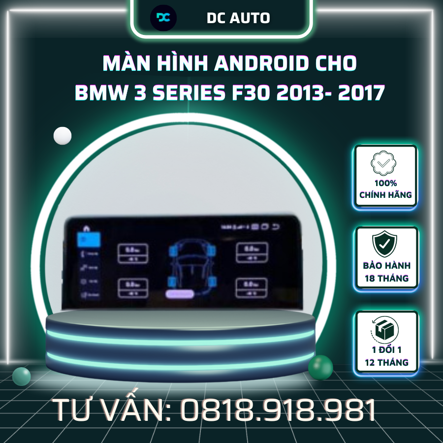 Màn hình Android cho BMW 3 Series F30 2013- 2017