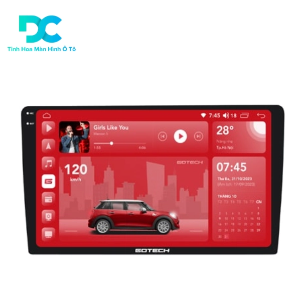 Màn hình Android 10.25 inch cho ô tô thương hiệu Gotech