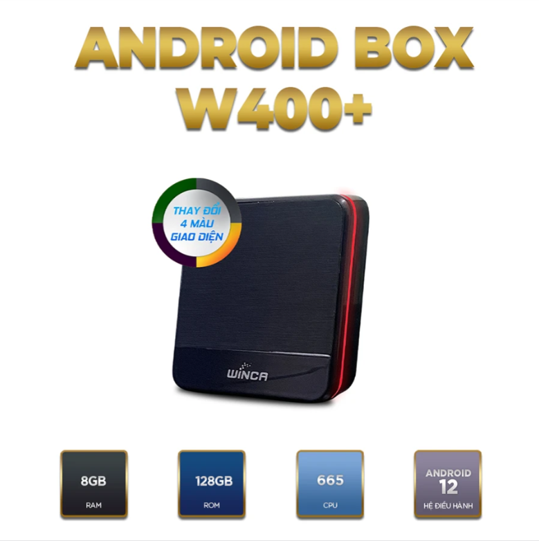 Android box Winca W400+ Ram 8GB Rom 128GB | Android box ô tô Winca