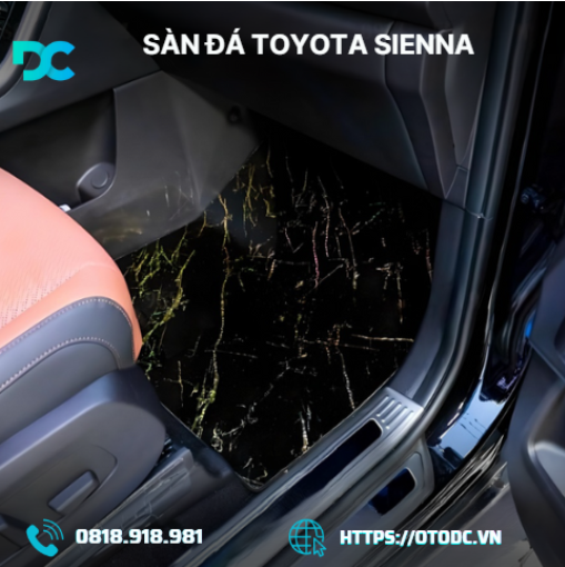 Sàn Đá Toyota Sienna – Chất Lượng Cao Cấp, Tăng Đẳng Cấp Nội Thất Xe