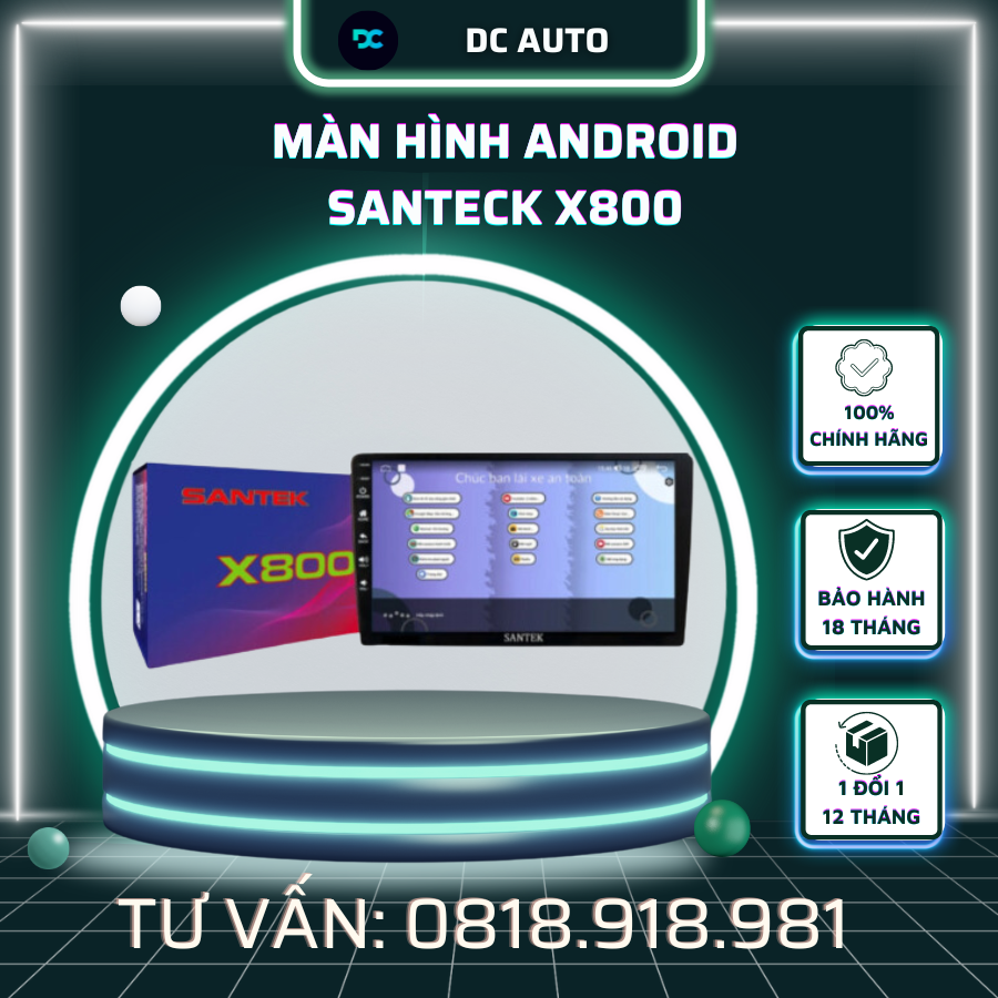 Màn hình Android Santek X800