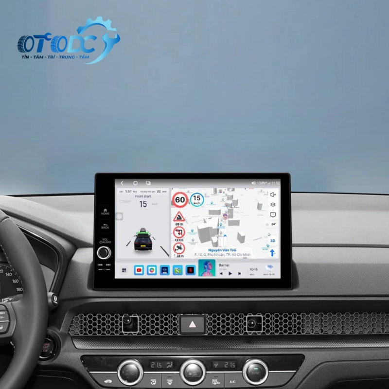 màn hình android theo xe honda crv 2024 1