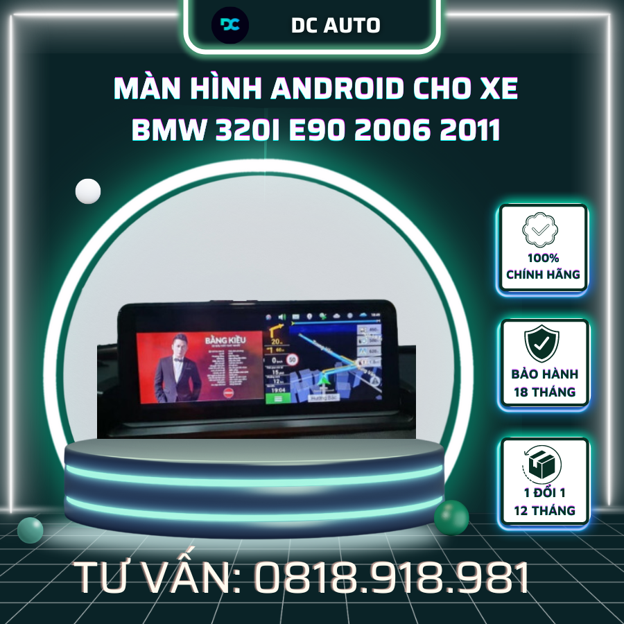 Màn Hình Android cho xe BMW 320i E90 2006 2011