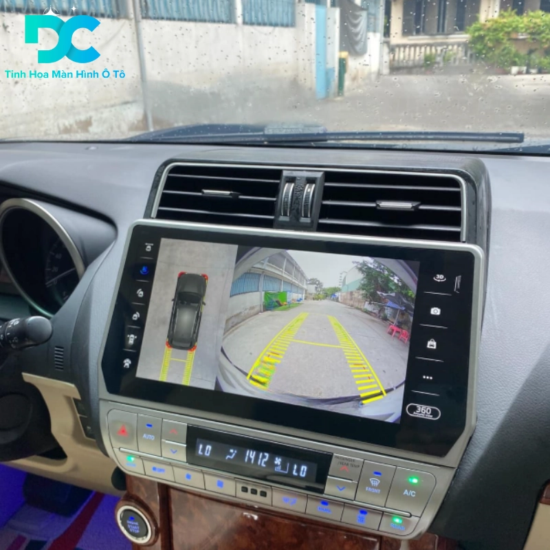 Màn hình Android 12.3 inch cho xe Toyota Prado tích hợp 3 loại: Hệ thống dẫn đường, tính năng cảnh báo tốc độ, cảnh báo giao thông