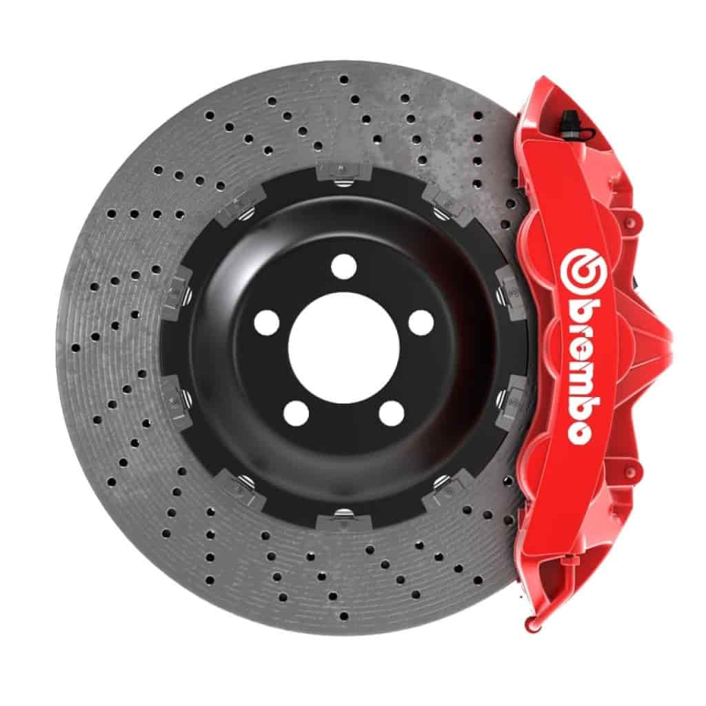 Ốp má phanh brembo TOYOTA CAMRY/ALTIS hợp kim nhôm, sơn tĩnh điện chống gỉ