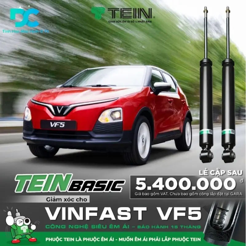 Phuộc  giảm xóc TEIN dành cho Vinfast VF5 (lẻ cặp sau)