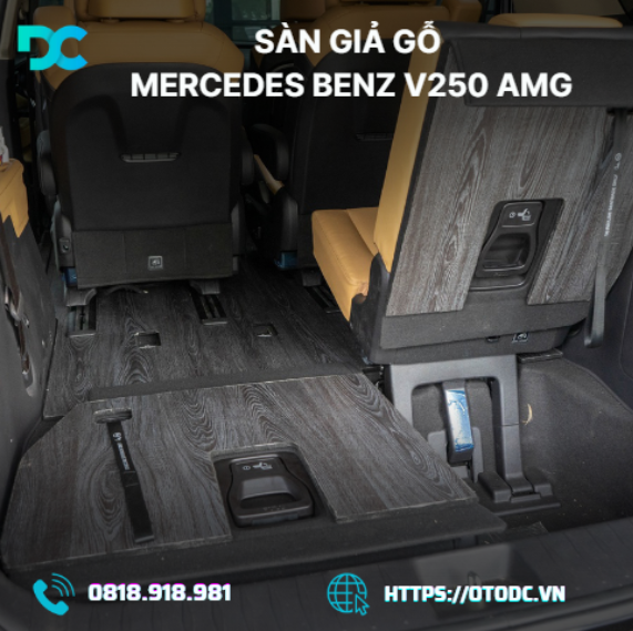 Sàn Giả Gỗ Mercedes Benz V250 AMG – Tinh Hoa Sang Trọng Cho Nội Thất Xe Hạng Sang