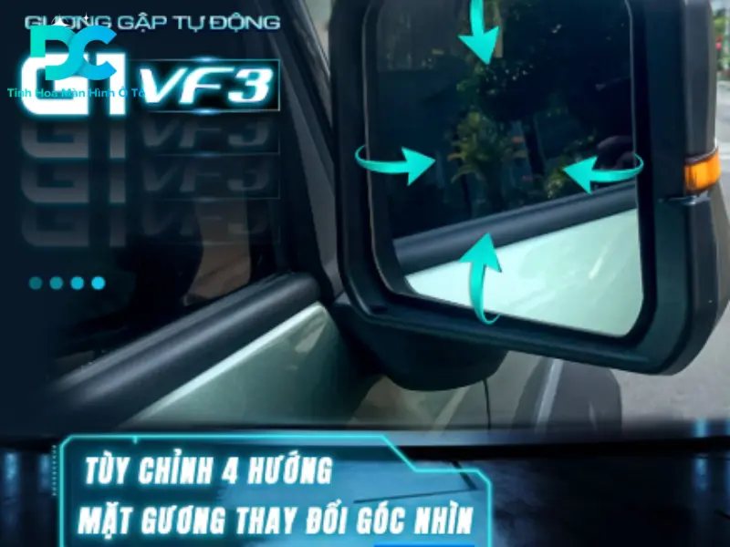 Gương điện gập tự động VF3 G1 HTD