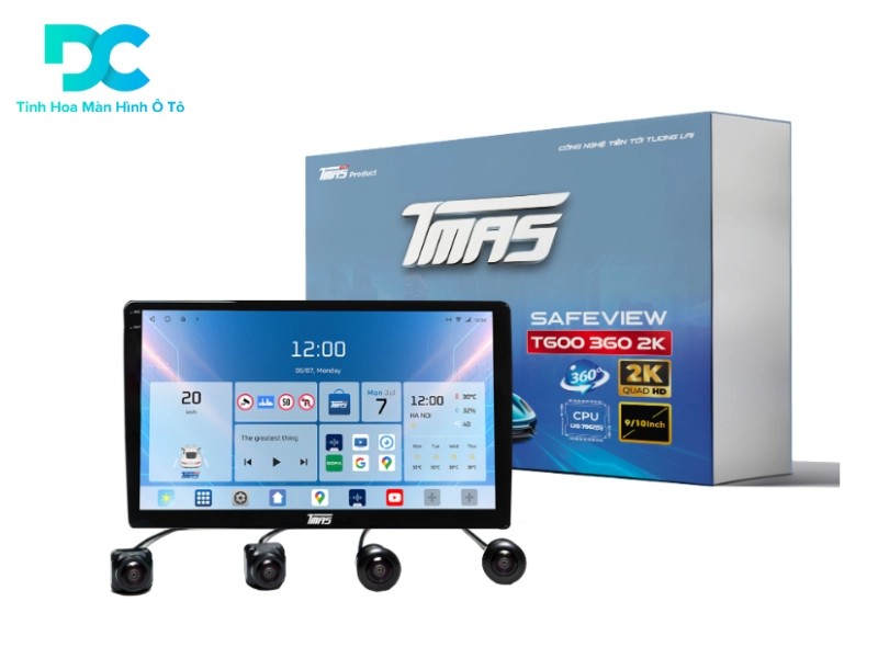 Màn hình Android TMAS T600 2K ram 4-32GB (9inch/10inch)