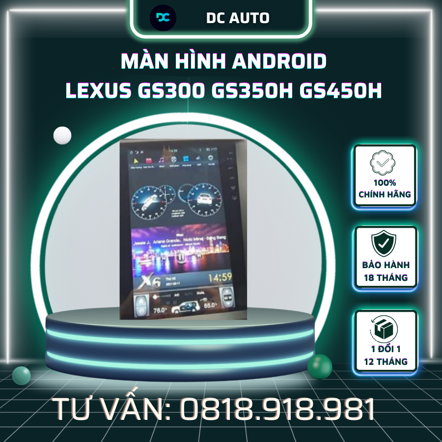 Màn Hình Android Lexus GS300 GS350H GS450H