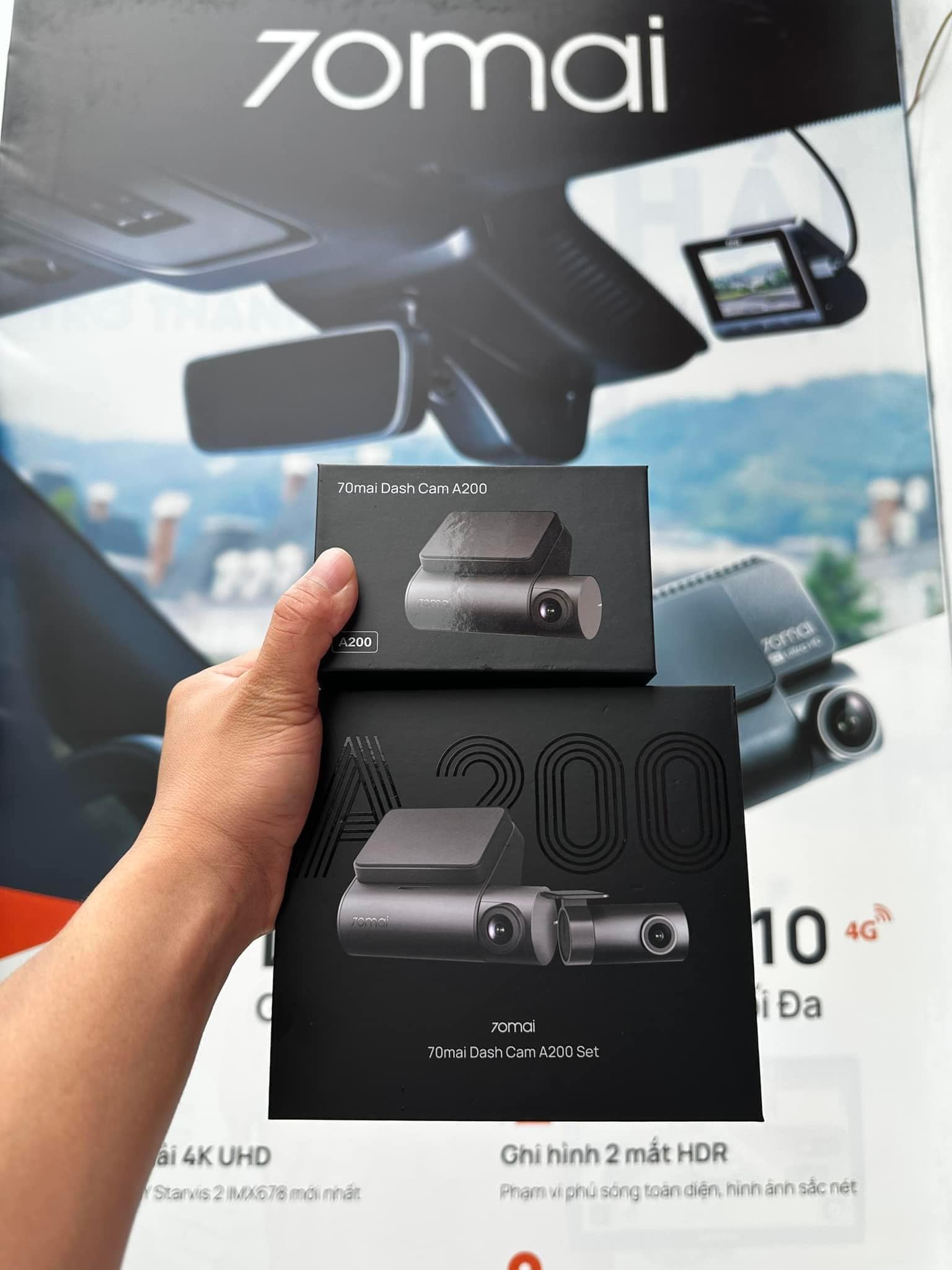 Camera Hành Trình 70mai A200 Ghi Hình Trước Sau Tốt Nhất Cho Tài Xế