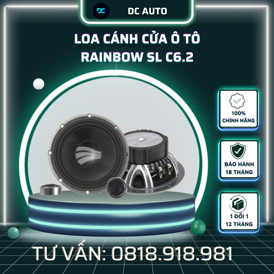 Loa Cánh Cửa Ô Tô Rainbow SL C6.2