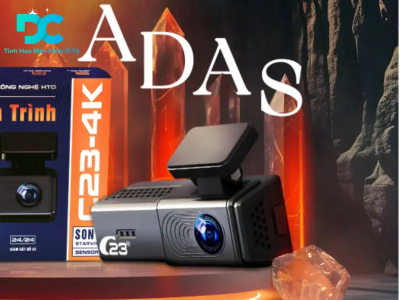 Camera hành trình HTD C-23 độ phân giải 4K tích hợp tính năng ADAS