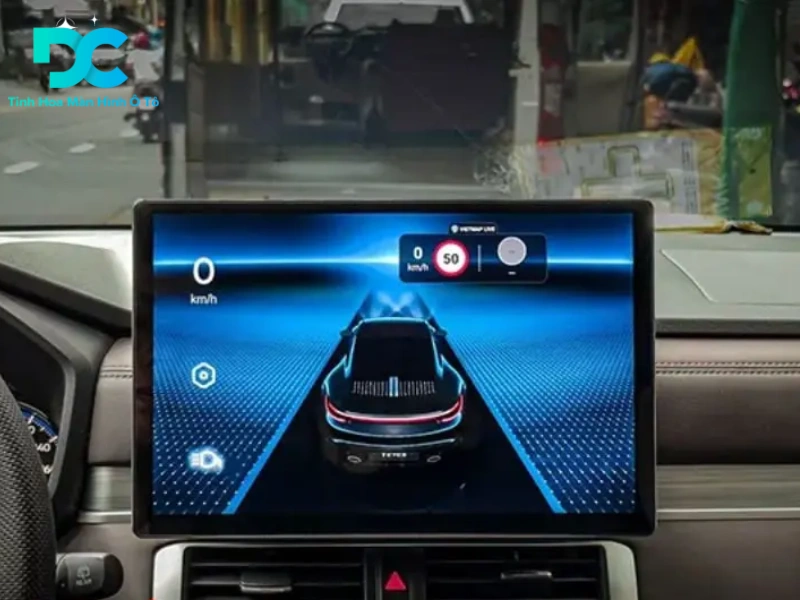 Màn hình Android ô tô hỗ trợ cảnh báo làn đường