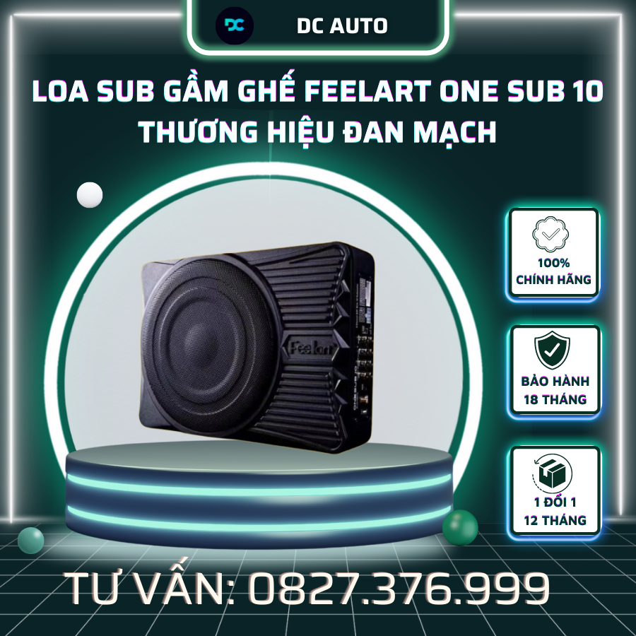 Loa SUB gầm ghế Feelart one sub 10 thương hiệu Đan Mạch âm thanh đẳng cấp