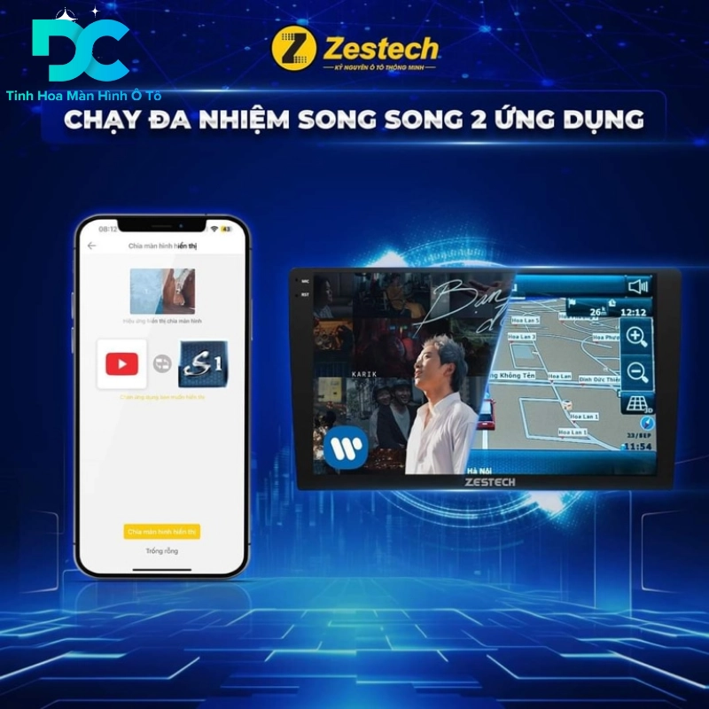 Khả năng chạy đa nhiệm song song 2 ứng dụng