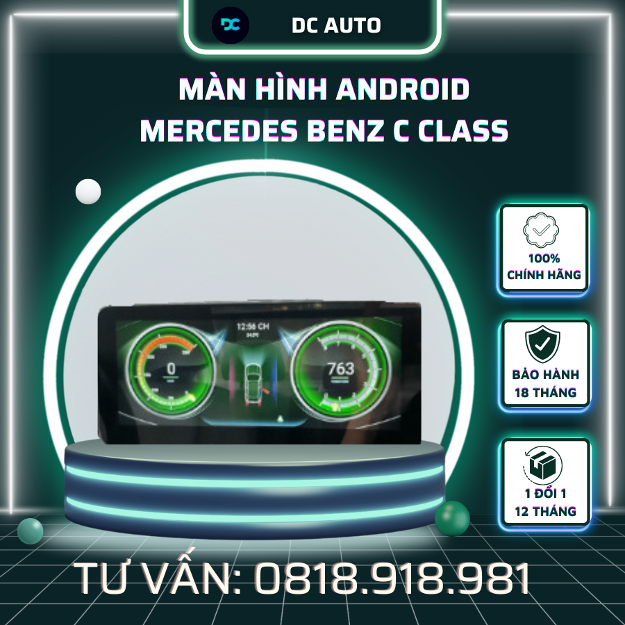 Màn Hình Android mercedes benz C class 2007 2010