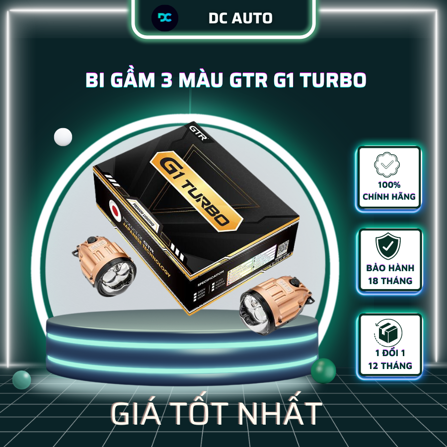 Bi Led Gầm 3 Màu GTR G1 Turbo: Nâng Tầm Ánh Sáng Cho Xế Yêu Của Bạn