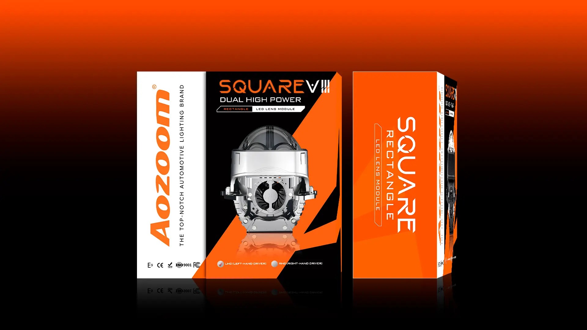 Bi Led Laser 3 inch Aozoom Square V1 V3