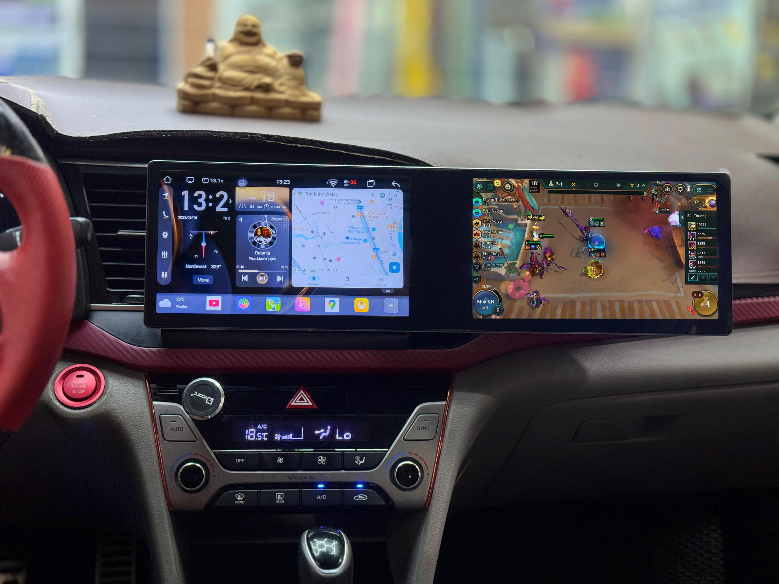 Màn hình android OMAS 20 inch HYUNDAI ELANTRA - Ram 6GB - 128GB liền camera 360