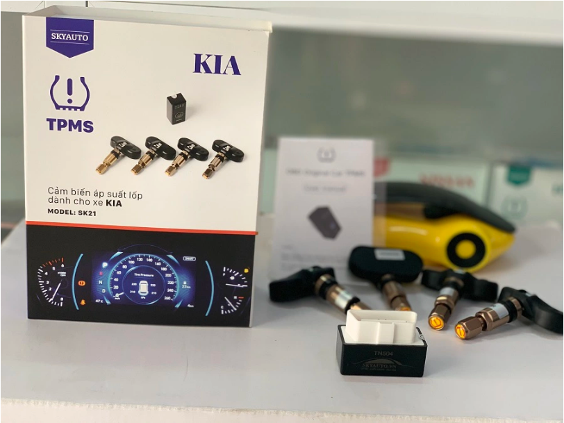 Cảm Biến Áp Suất lốp Zin Theo Xe KIA CERATO / SELTOS Hiển Thị Màn Hình Odo