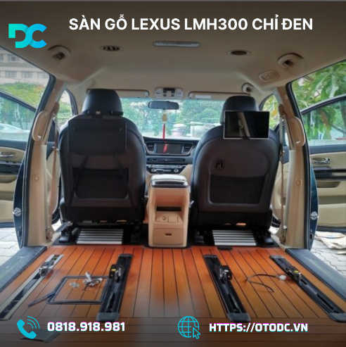 Sàn Gỗ Lexus LM300h Chỉ Đen - Nâng Tầm Đẳng Cấp
