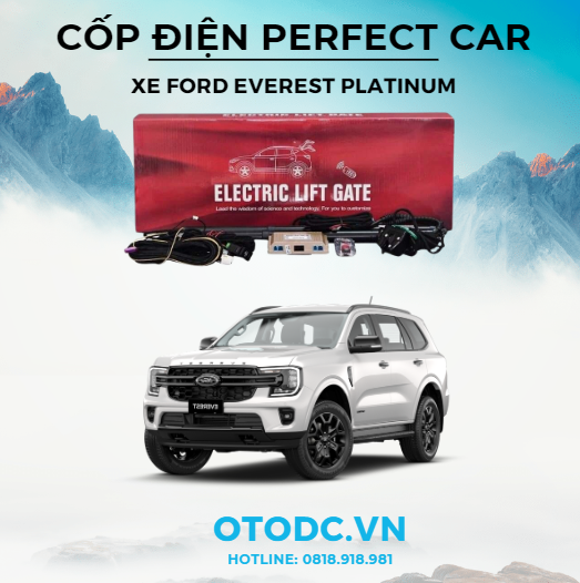 Cốp Điện Xe Ford Everest Platinum Hiệu Perfect Car 