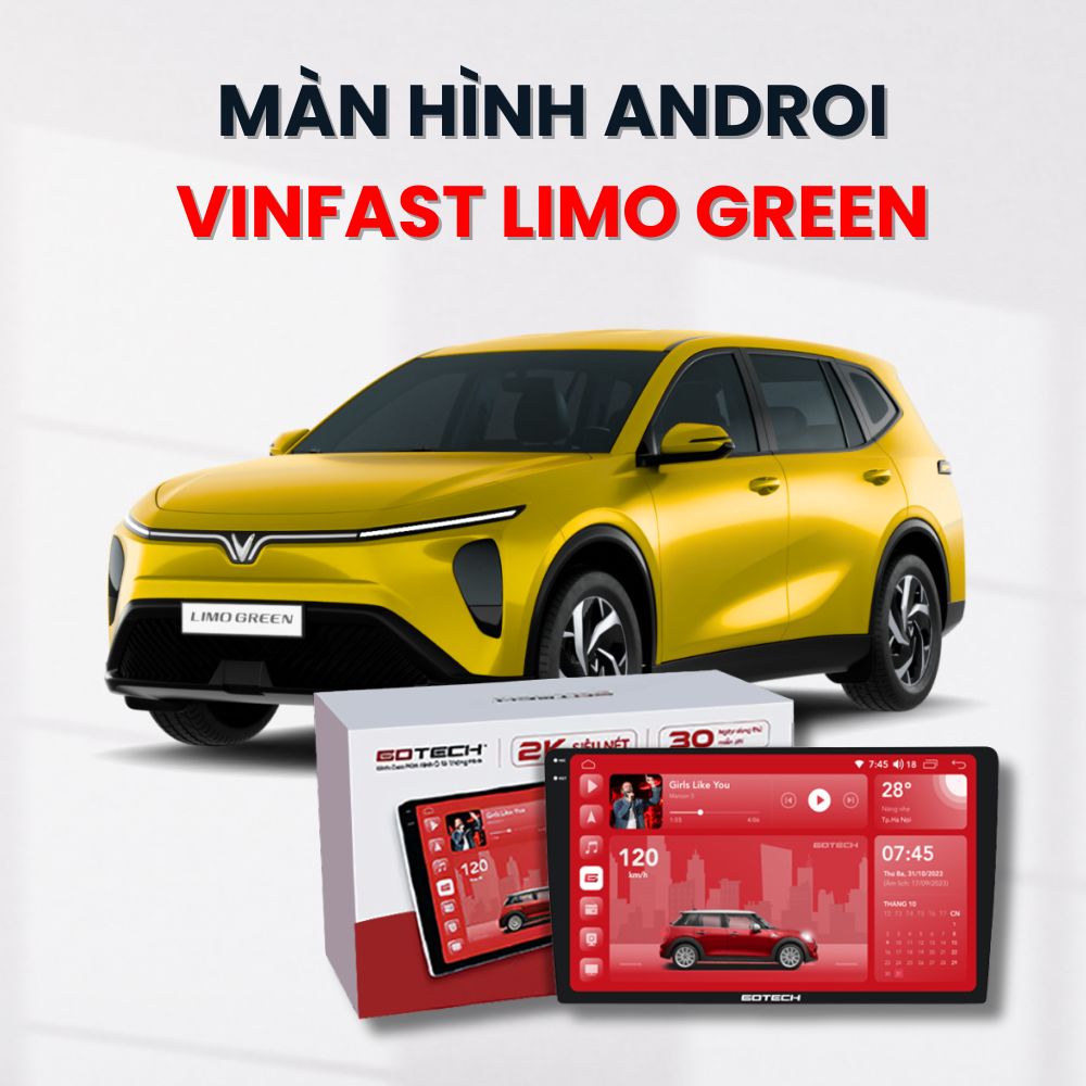 Màn hình android 16 inch 2k LIMO GREEN