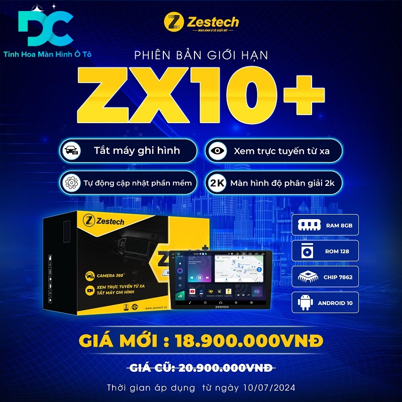 Bảng giá màn hình Zestech 2K ZX10+ có 360 bản giới hạn
