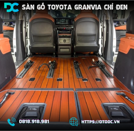 Sàn Gỗ Xe Toyota Granvia Chỉ Đen: Đột Phá Nội Thất Cho Xế Yêu