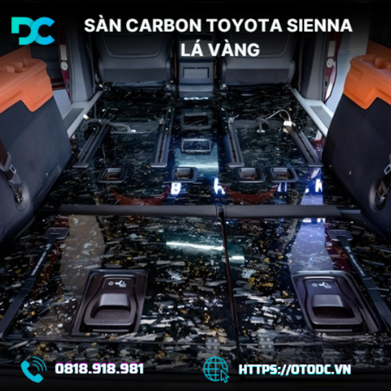 Sàn Carbon Toyota Sienna Lá Vàng – Lựa Chọn Hoàn Hảo Cho Xe Hạng Sang