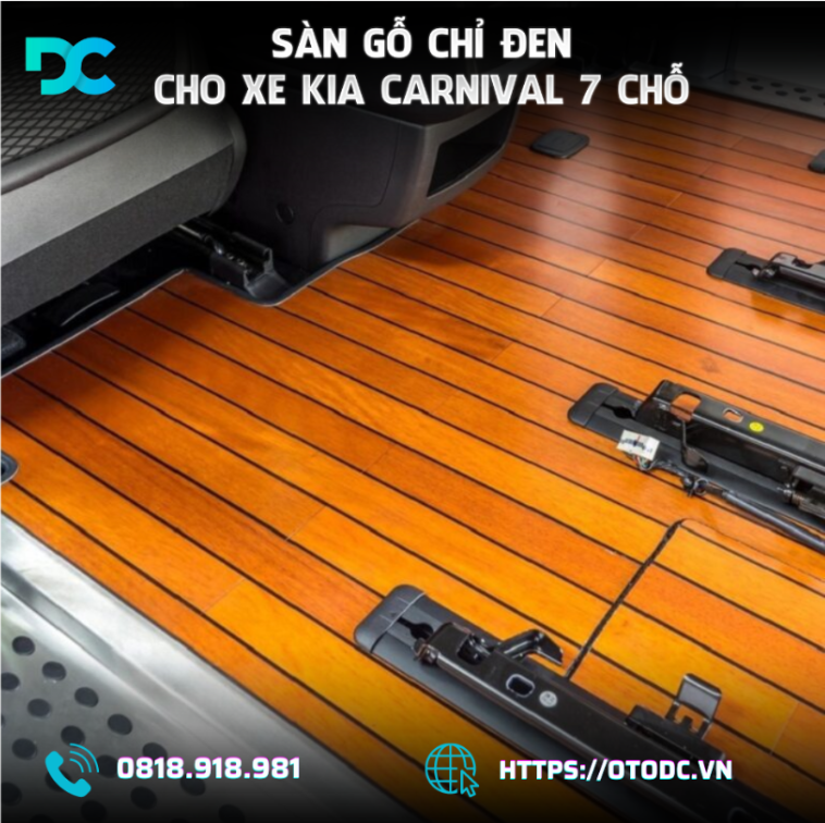 Sàn Gỗ Cao Cấp Kia Carnival 7 Chỗ -  Vẻ Đẳng Cấp Sang Trọng
