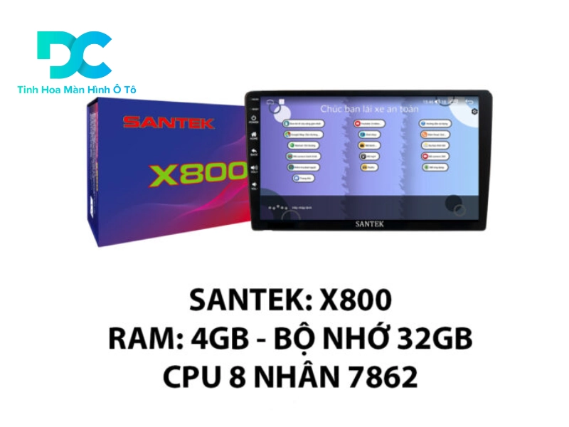 Thông số kỹ thuật của màn hình Android Santeck X800