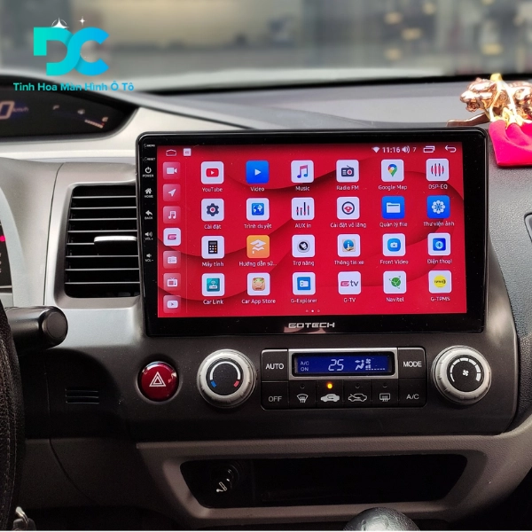 Thông tin về màn hình Android cho xe ô tô Honda Civic