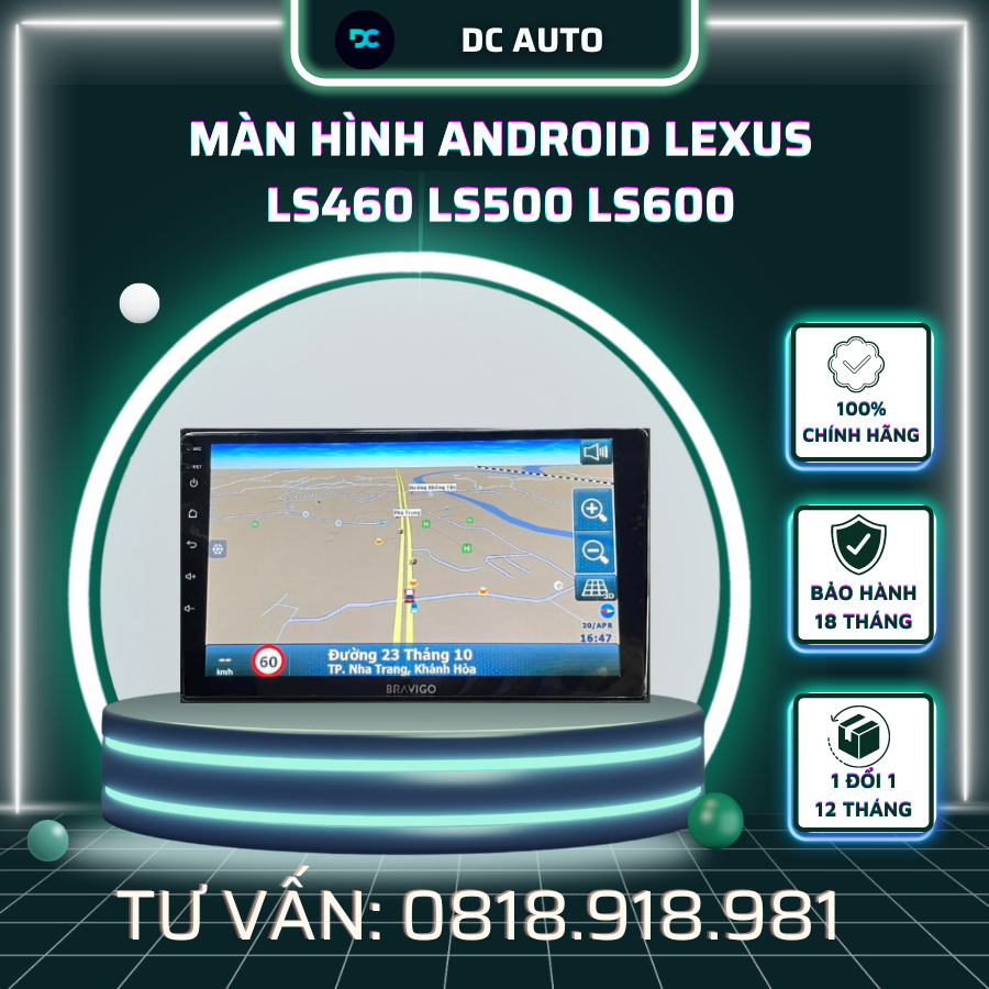 Màn Hình Android Lexus LS460 LS500 LS600