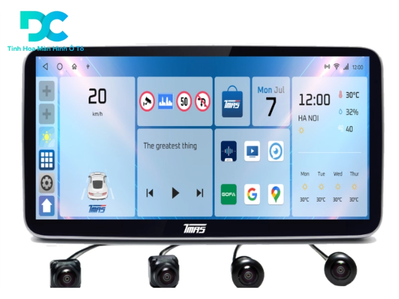 Địa chỉ cung cấp và lắp đặt màn hình android TMAS T600 PLUS 10.3 inch uy tín, chuyên nghiệp