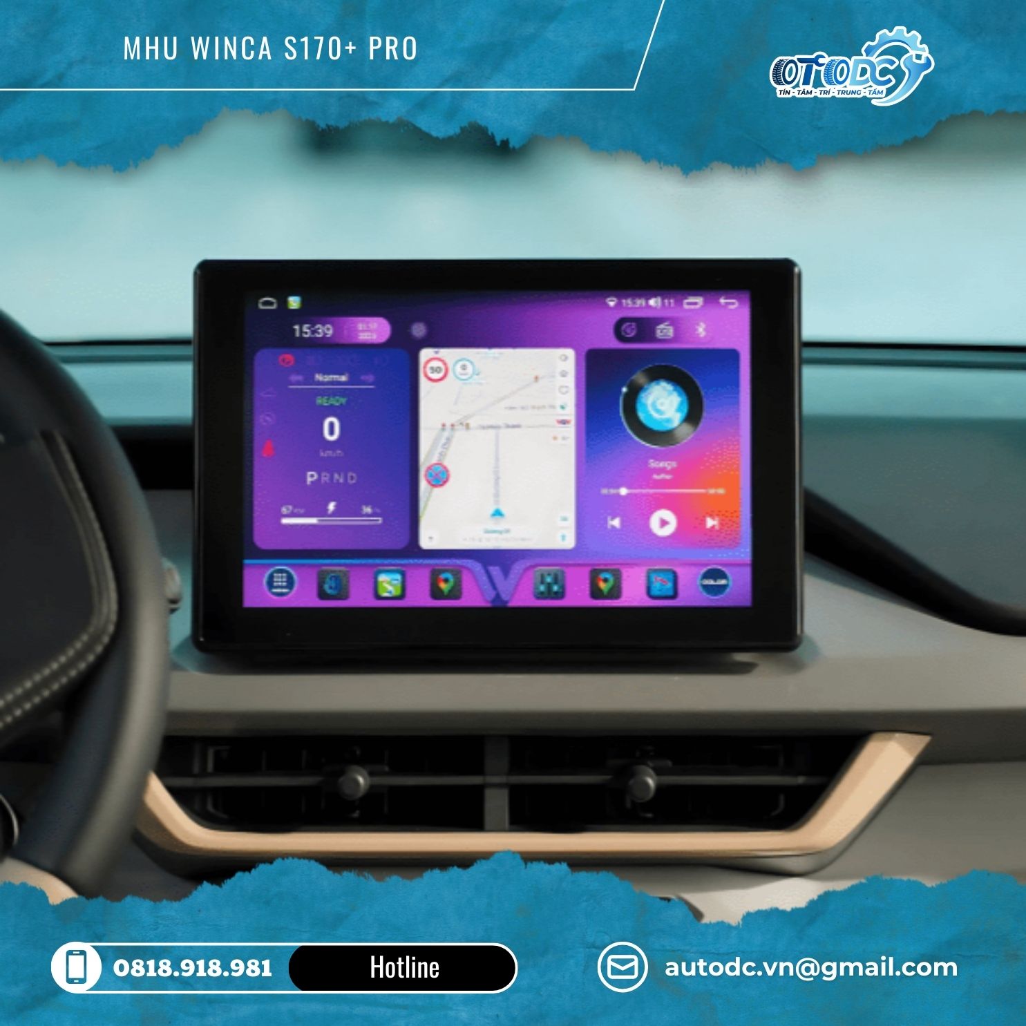 Màn hình android liền camera 360 Vinfast VF3 - MHU VF3 - MHU WINCA S170+ PRO