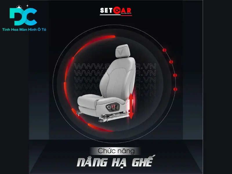 Nâng/Hạ độ cao ghế (nâng/hạ mông)